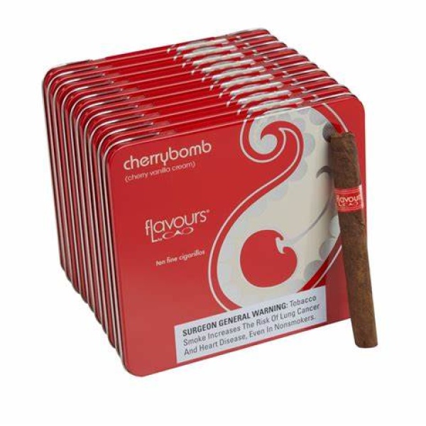 CHERRYBOMB Cigarillos 4 x 3010 TINS OF 10(100)