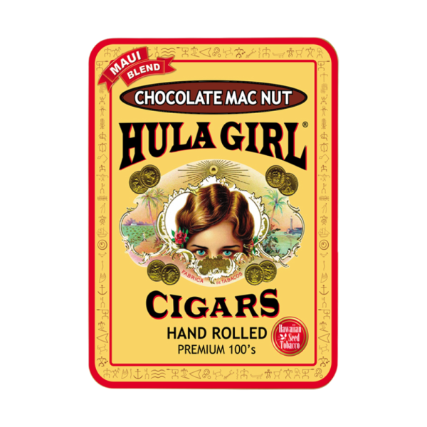 HULA GIRL CHOCOLATE MAC NUT CIGAR 14-8PK TIN