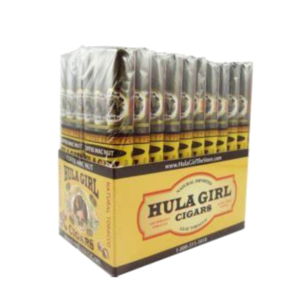 HULA GIRL COFFEE MAC NUT CIGAR 14-8PK TIN