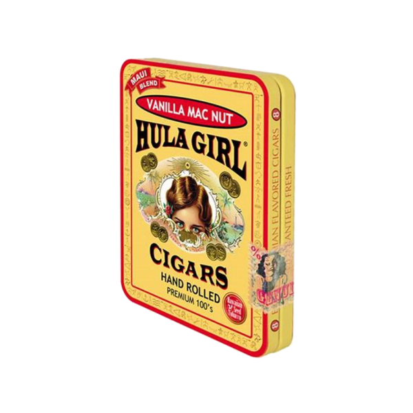 HULA GIRL MANGO MAC NUT CIGAR 14-8PK TIN