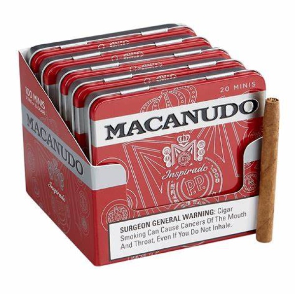 MACANUD OINSPIRADO RED Minis 3x20 5 Tins of 20(100)