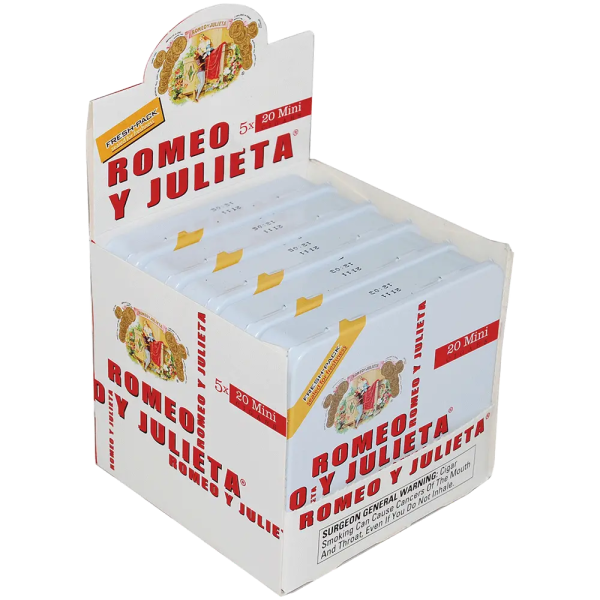 Romeo Y Julieta Minis Original (White) (5x20tin) (20X27/8)